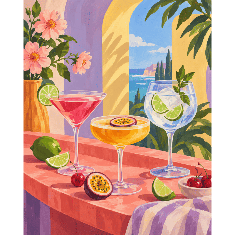 Kleurrijk cocktailuur