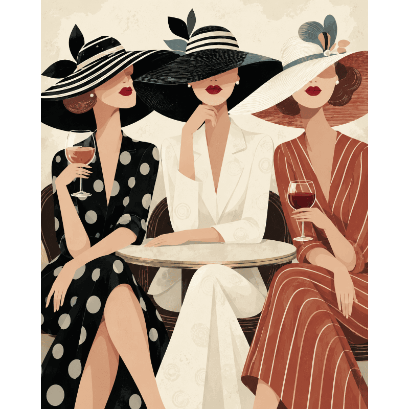 Dames bij de aperitivo