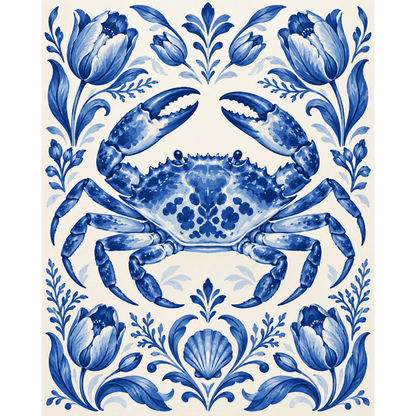 Delfts blauwe krab
