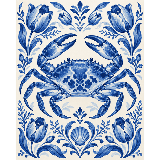 Delfts blauwe krab