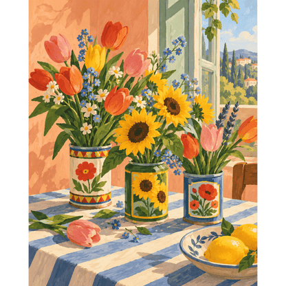 Bloemen in blik