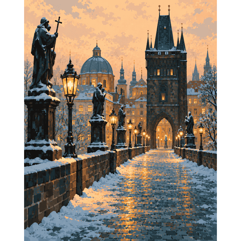 Praag na de sneeuw