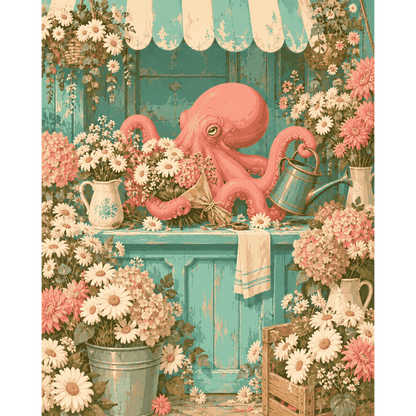 De octopus bloemenwinkel