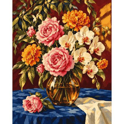 Rozen & orchideeën boeket