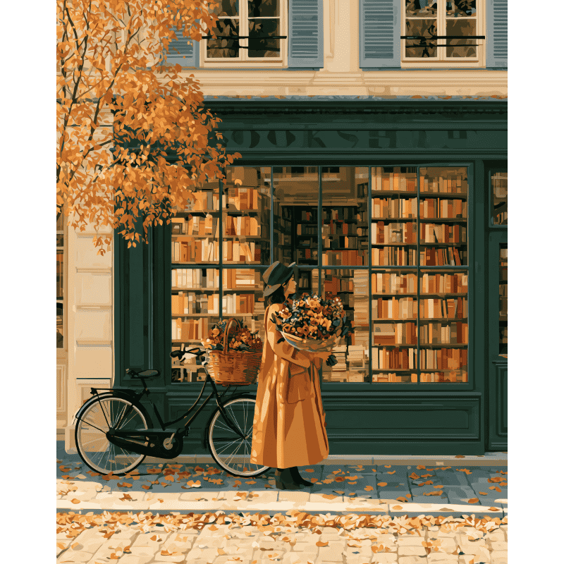 Fietsen langs de boekenwinkel