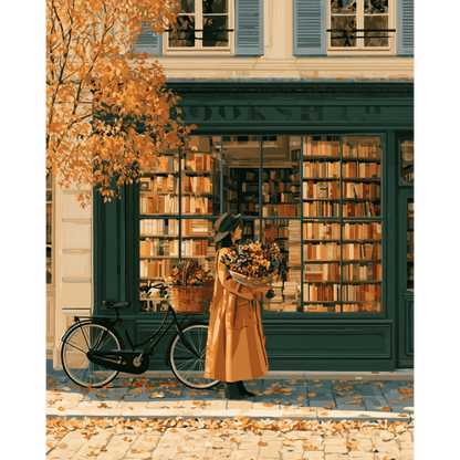 Fietsen langs de boekenwinkel