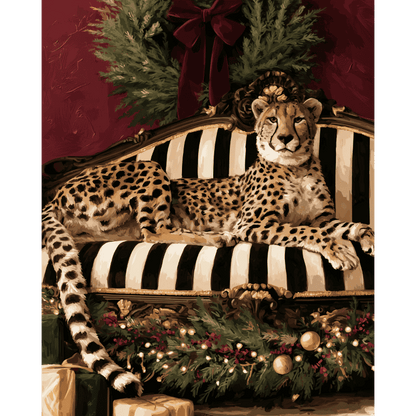 Cheetah met kerst