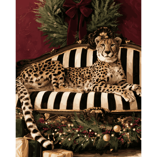 Cheetah met kerst