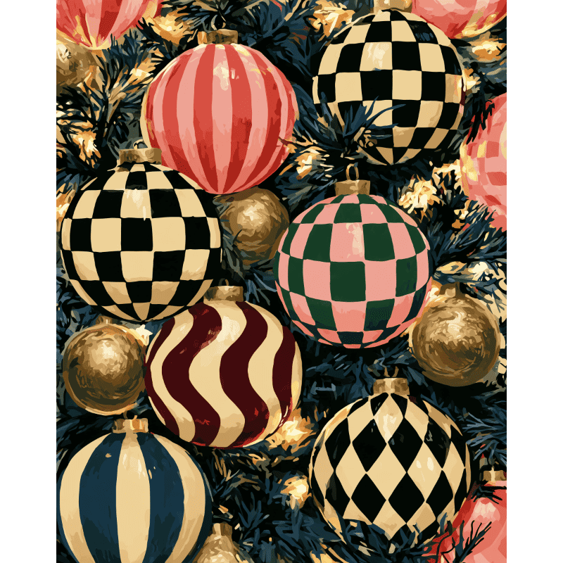 Kerstballen patroon