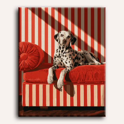 Dalmatiër op strepen