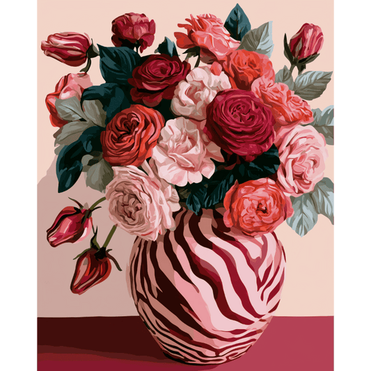 Rozen in zebrastrepen
