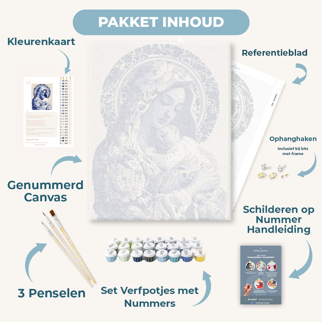 Delfts blauwe Madonna met kind