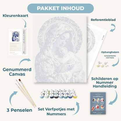 Delfts blauwe Madonna met kind