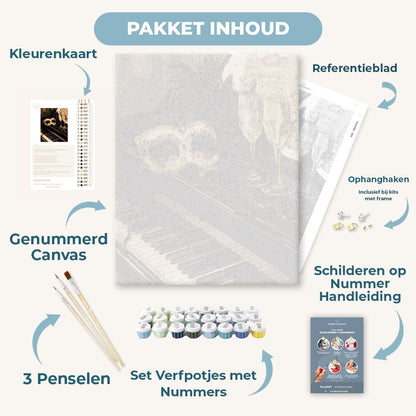 Gouden maskerade toetsen