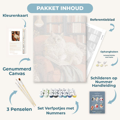 Ragdoll dut in de bibliotheek