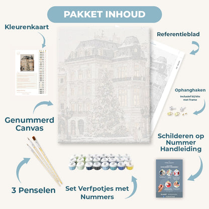 Herenhuisplein met kerst