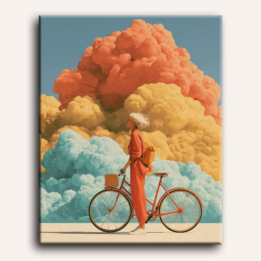 Fietsen door de wolken