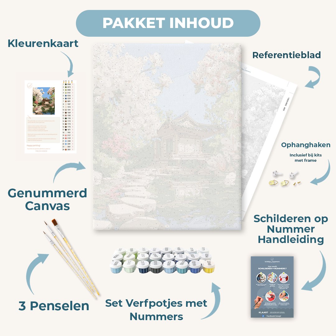 Magnolia paviljoen aan de vijver
