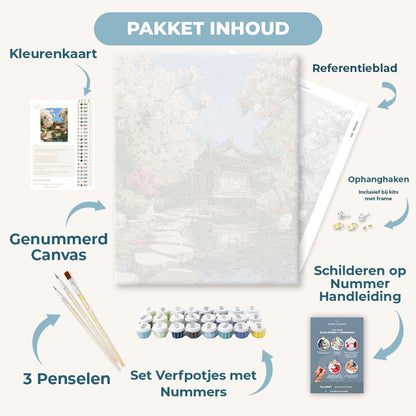 Magnolia paviljoen aan de vijver
