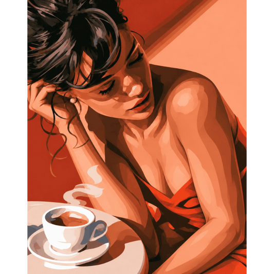 Koffie in gouden licht
