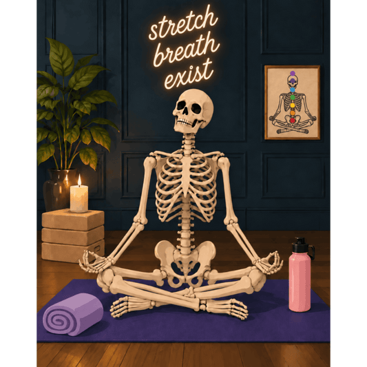 Ochtendstretch van het skelet