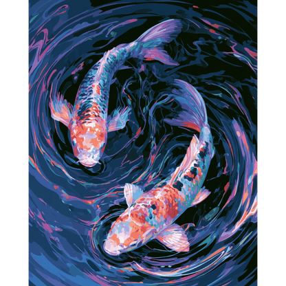 Koi in de stroming