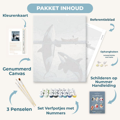 Orka's in het maanlicht