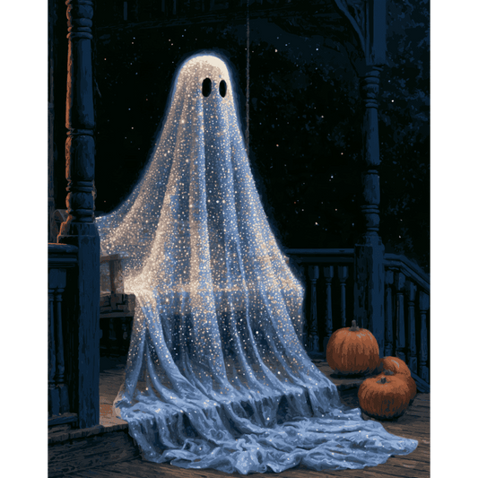 Sprankelend spook op de veranda