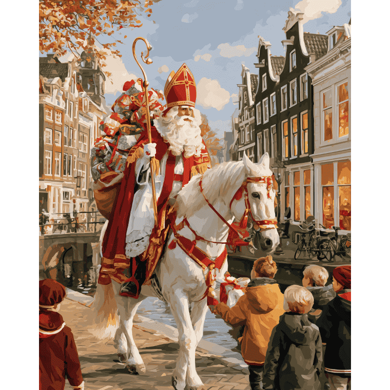 Sinterklaasintocht aan de gracht