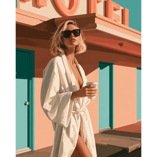 Badjas, koffie & motelzon