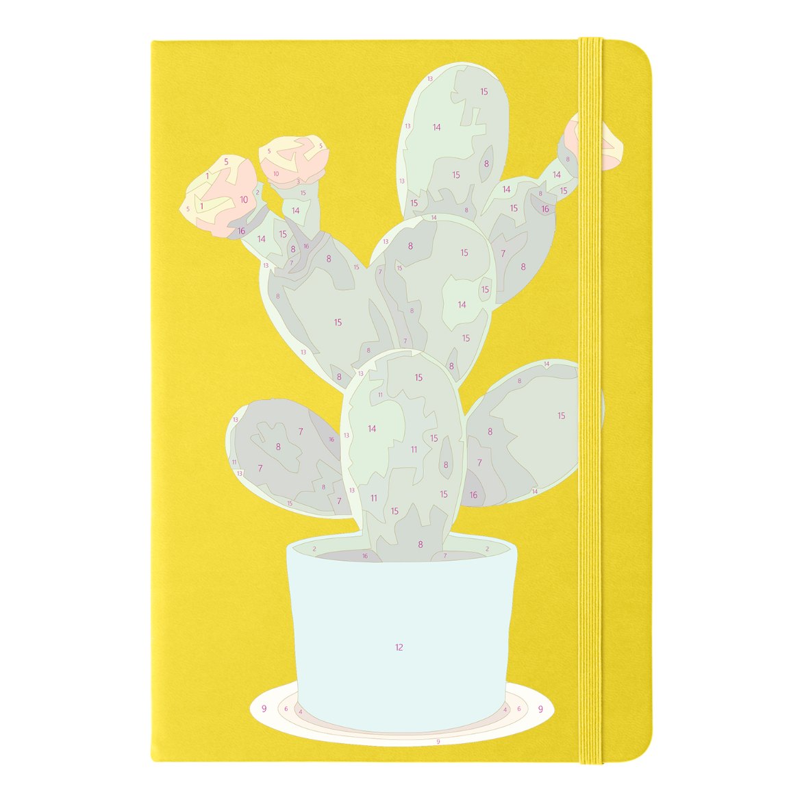 Schilder op Nummer Notitieboek - Cactus | 2 Kleuren