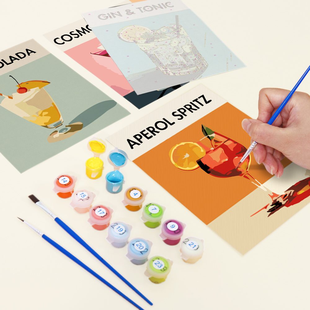 6 Mini Paintings - Zomer Cocktails set | Schilder op Nummers – Schilder Op Nummers 6 Mini Paintings - Zomer Cocktails set | Schilder op Nummers – Schilder Op Nummers