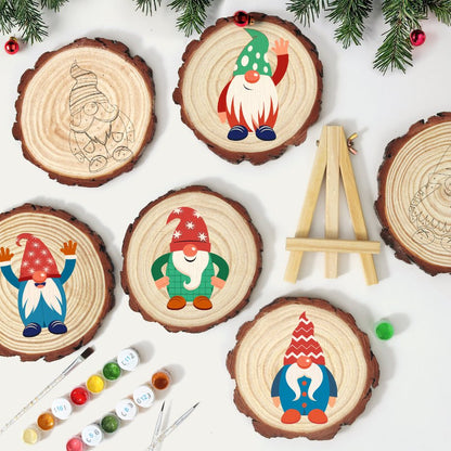 Schilder op Nummer Boomschijf - Kerstkabouter