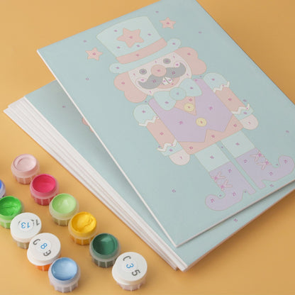 6 Houten Plaat Mini Paintings – Notenkraker Set