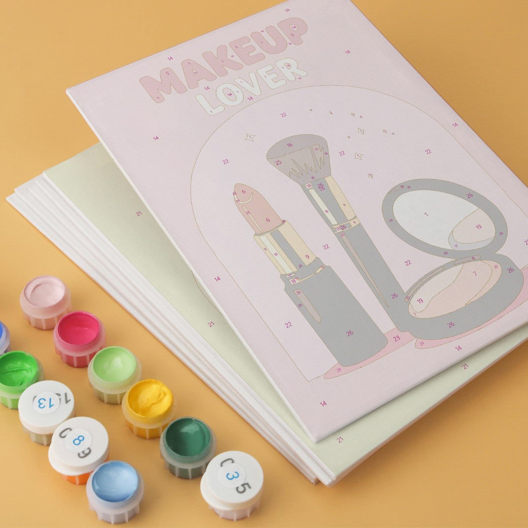 6 Houten Plaat Mini Paintings – Glamour Essentials Set