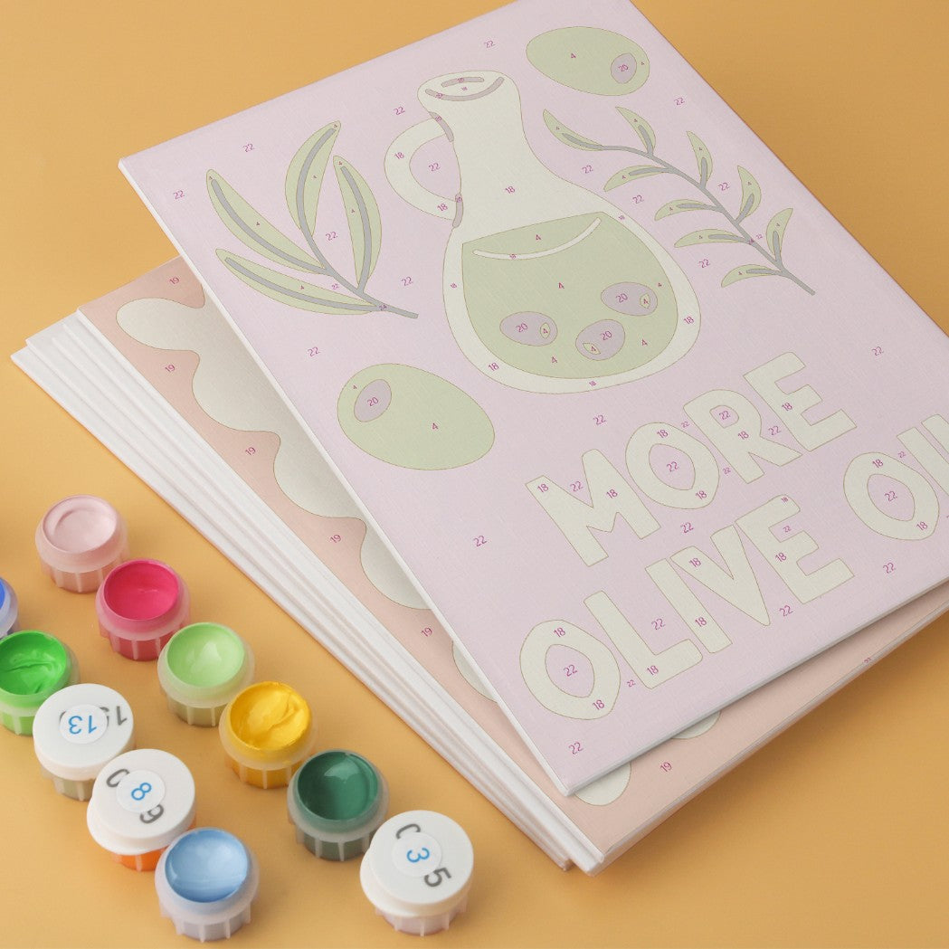6 Houten Plaat Mini Paintings – Mediterrane Vangst Set