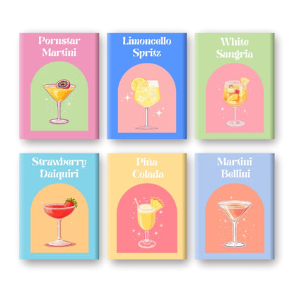 Schilder Op Nummers - 6 Mini Paintings | Summer vibes Cocktail set