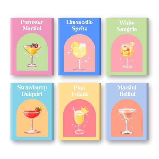 Schilder Op Nummers - 6 Mini Paintings | Summer vibes Cocktail set