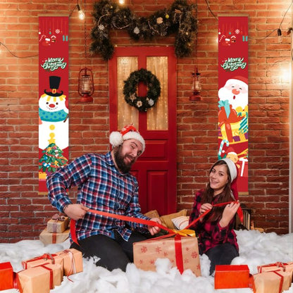 Schilder op Nummer Deurpanelen - Kerstman & Sneeuwpop set