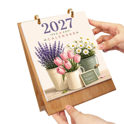 2027 Schilderen op Nummer Bureaukalender – Bloemenmarkt Editie