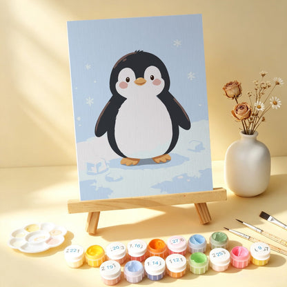 6 Houten Plaat Mini Paintings – Kleine Dierenvriendjes Set