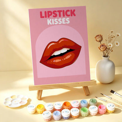 6 Houten Plaat Mini Paintings – Glamour Essentials Set