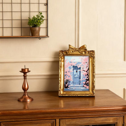 Mini Painting met Fotolijst – Bloesems bij de Deur