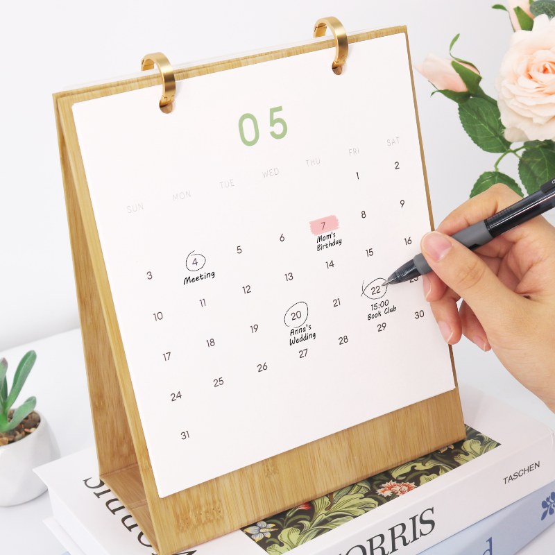 2026 Schilderen op Nummer Bureaukalender – Planten Editie