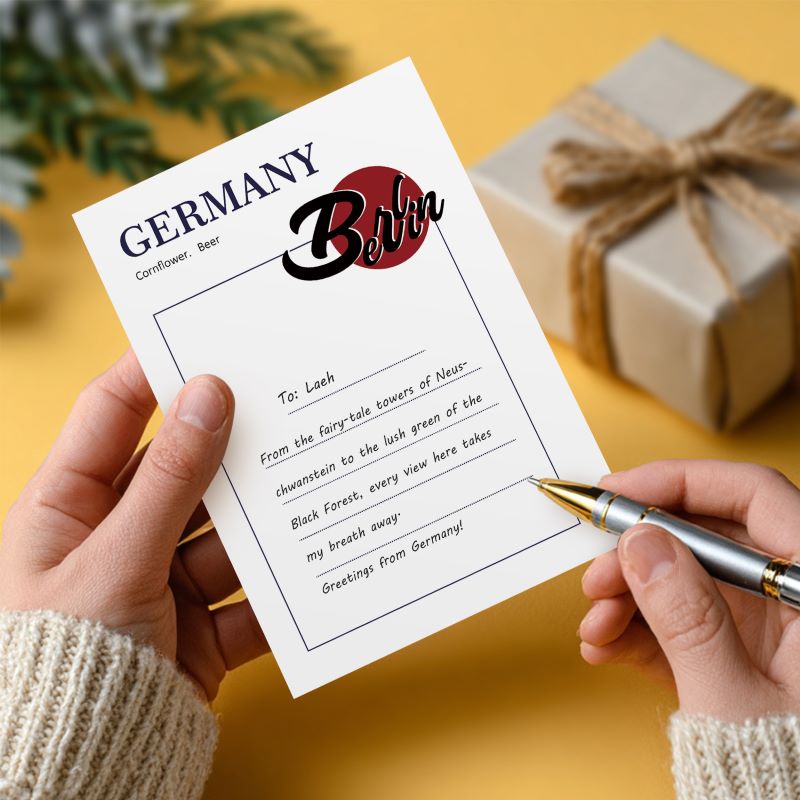 5 Schilderen op Nummer Ansichtkaarten - Wereldreis set