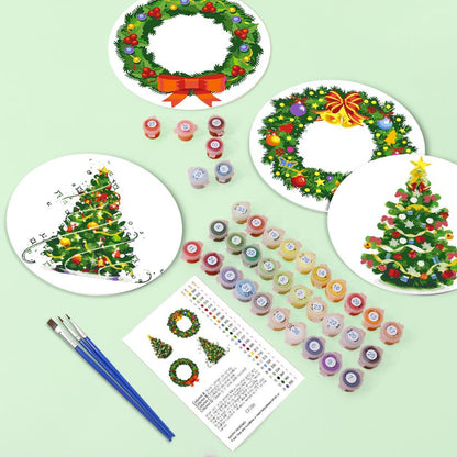 Schilderen op Nummer - Kerst Placemats | 4 Stuks