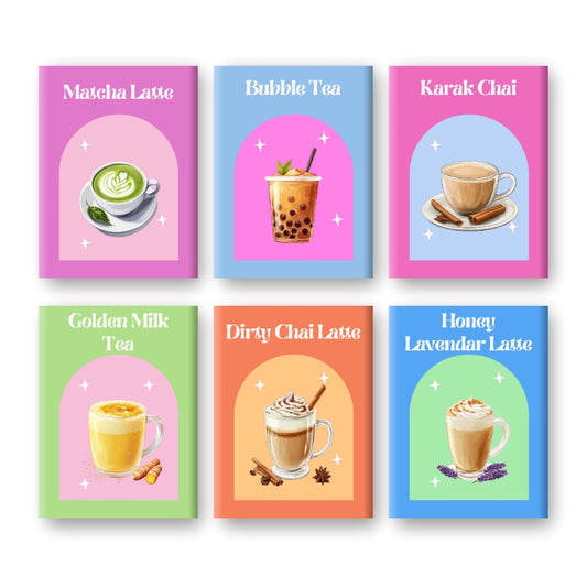 Schilder Op Nummers - 6 Mini Paintings | Kleurrijke Thee set