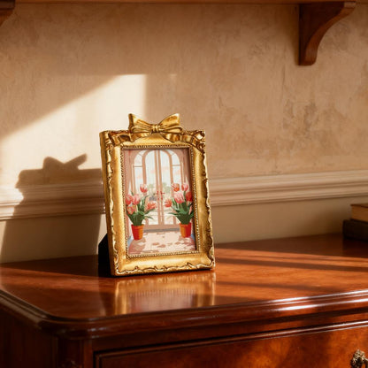 Mini Painting met Fotolijst – Tulpen bij de Deur