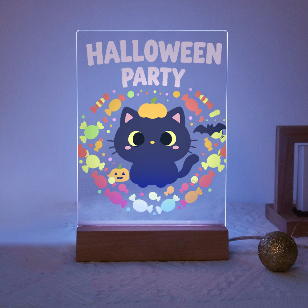 Schilder op Nummer Halloween Lamp - Pompoenpootjes