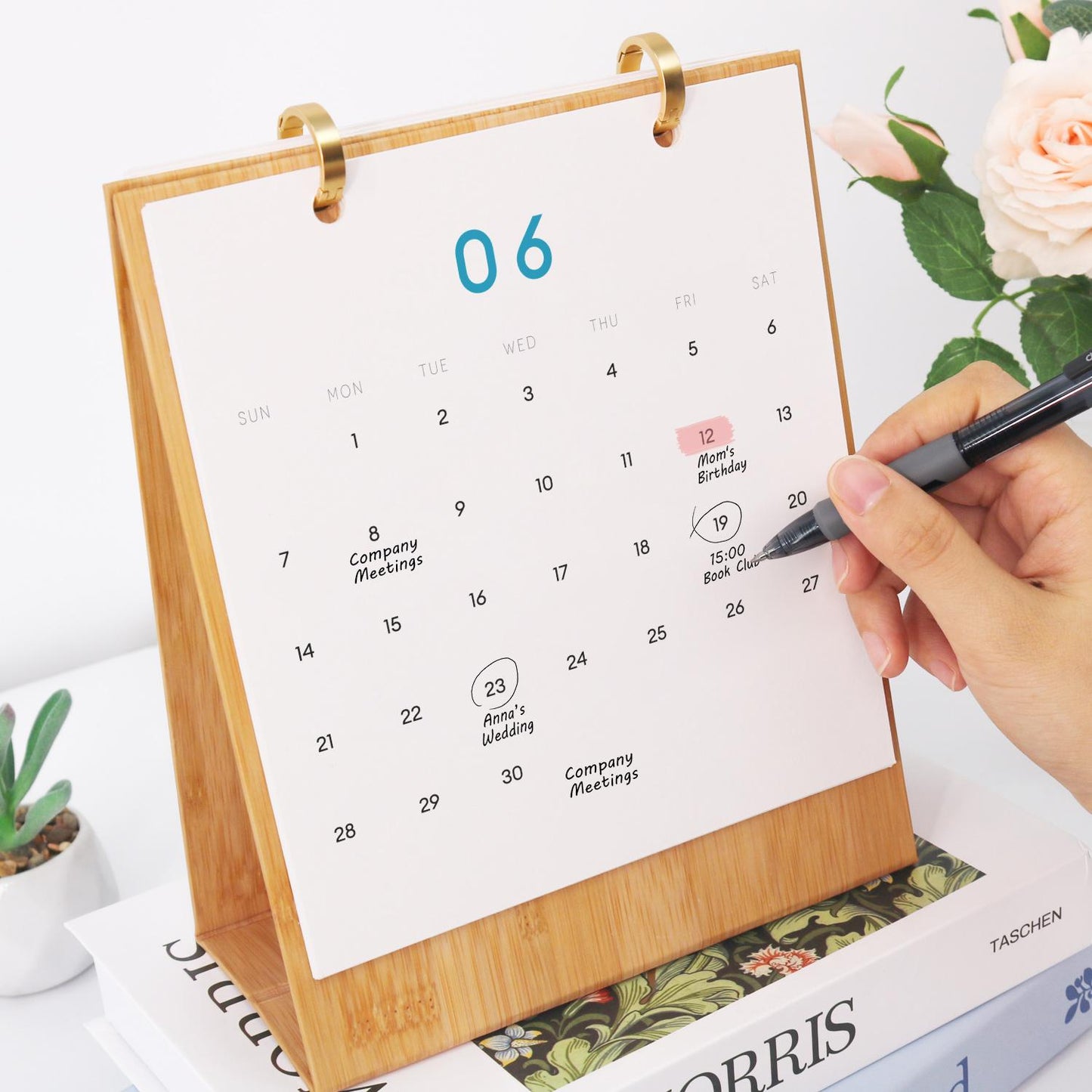 2026 Schilderen op Nummer Bureaukalender – Wereldreis Editie